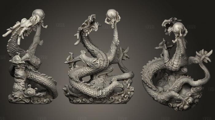 China dragon stl model for CNC